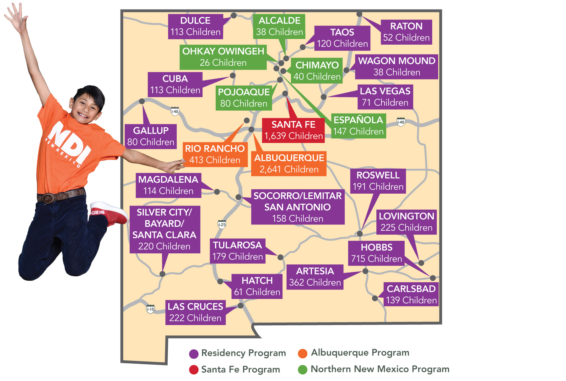 NDI New Mexico Statewide Map 2025 NDI New Mexico Communities