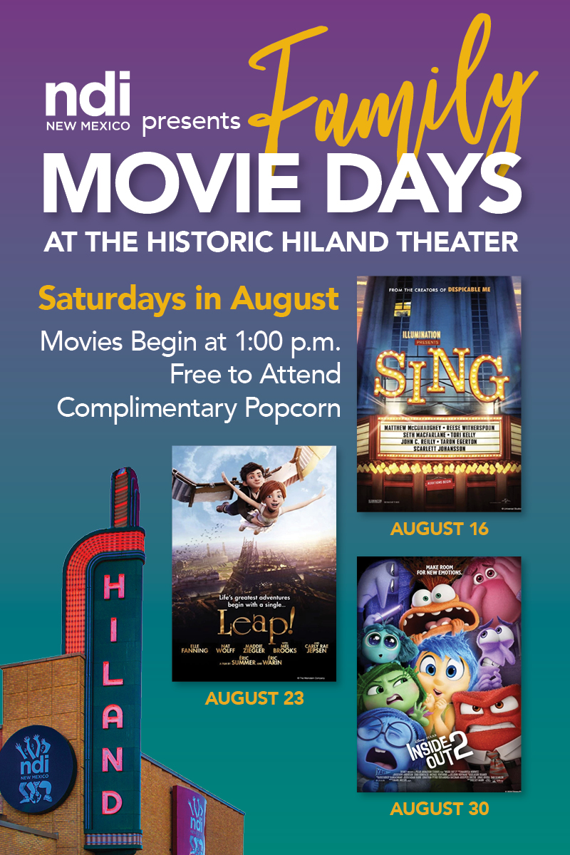 The Hiland Theater Summer Family Movie Days