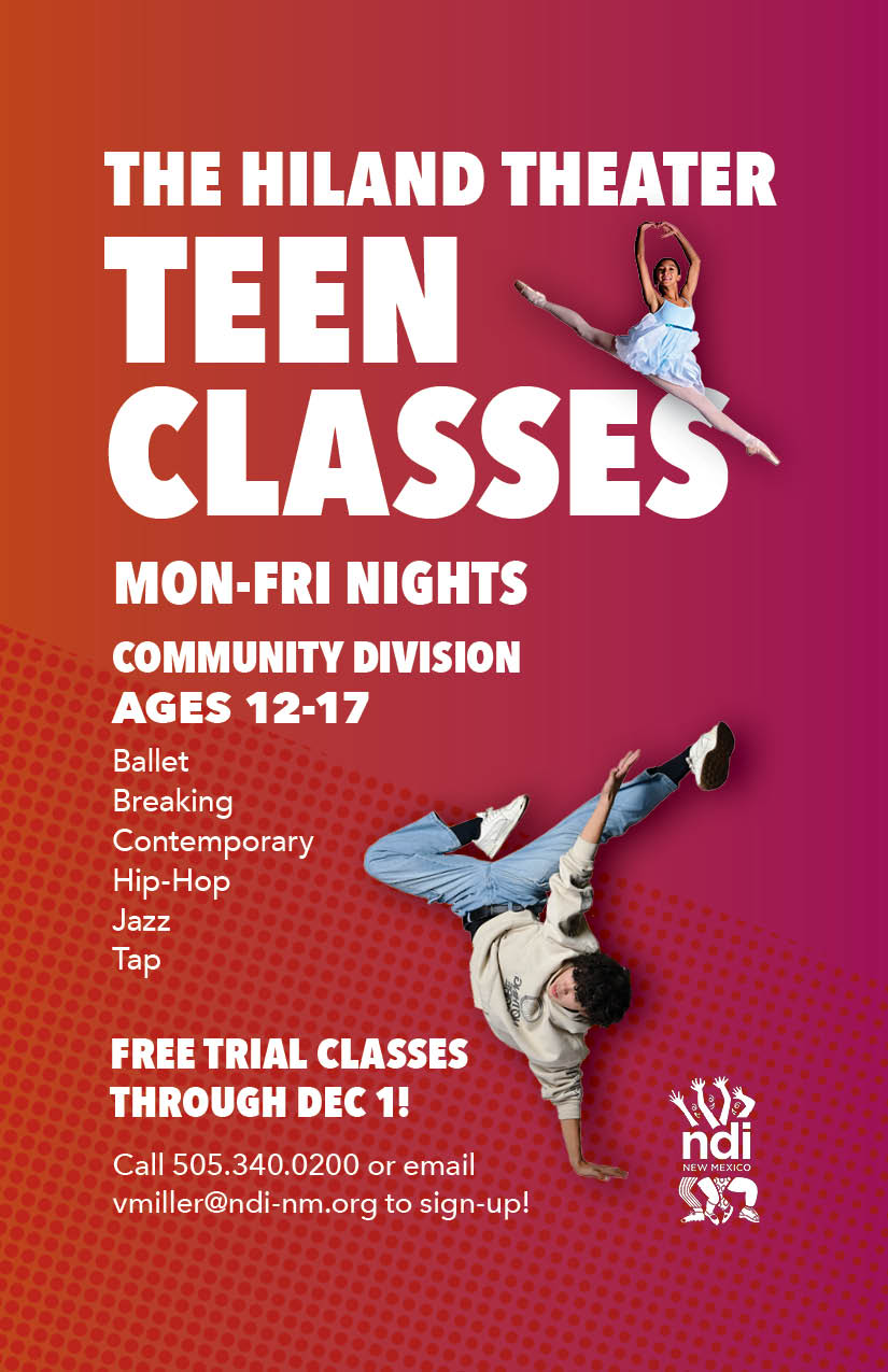 Free Teen Trial Classes / Through Dec 1